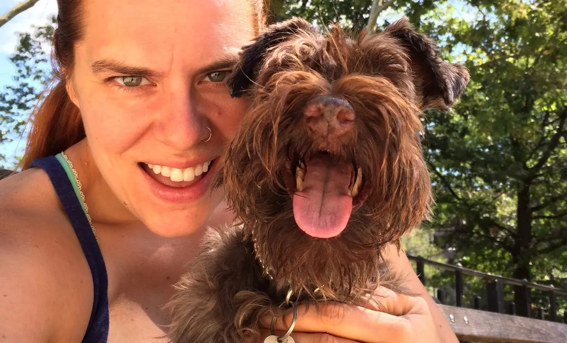 Amy and Linus — a FurKid and their walker